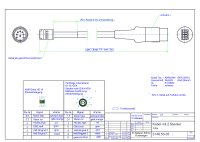 Data Sheet for cable with 2 plugs